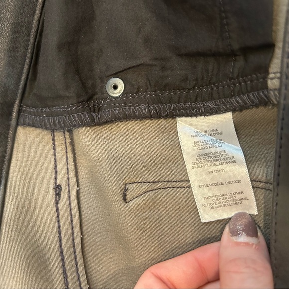 Frame Le Skinny de Jeanne Mid-Rise Leather Pants - Picture 9 of 9